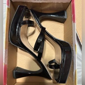 Black Mini Platform Heels